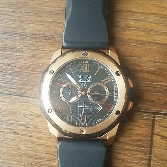 Rose gold bulova watch